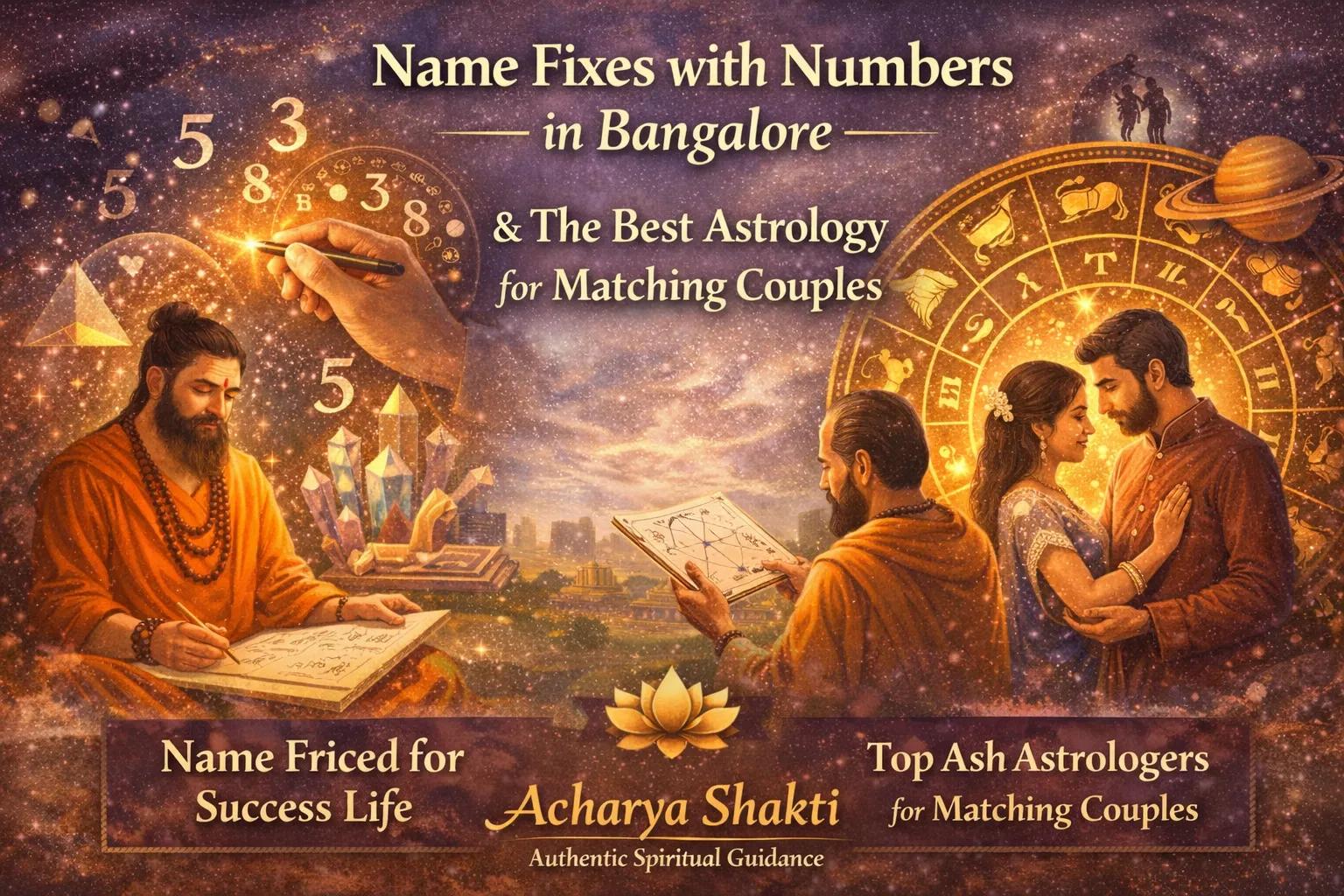 Name Fixes with Numbers in Bangalore &
The Best Astrology for Matching Couples